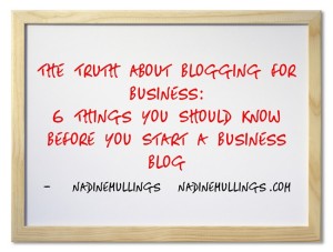 The Truth About Blogging