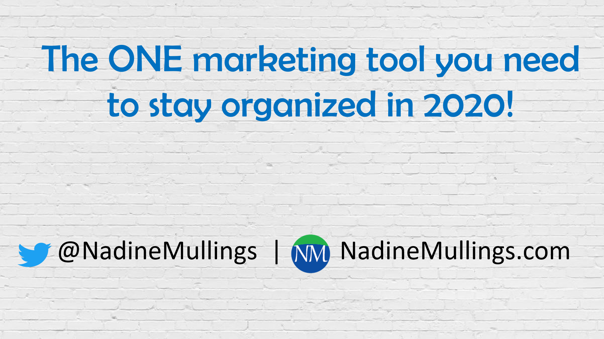  THE ONE MARKETING TOOL YOU NEED TO STAY ORGANIZED IN 2020!
