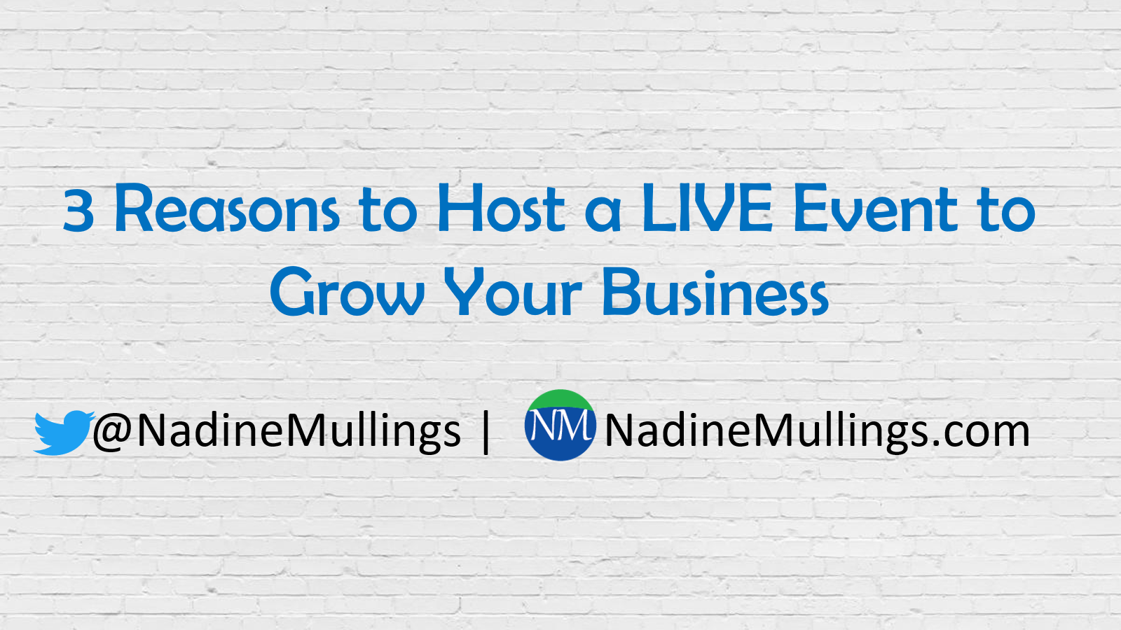 3 Reasons to Host a LIVE Event to Grow Your Business